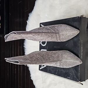 RHINESTONE ANKLE BOOTS